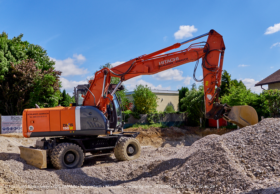 27.05.2022 - Baugrube an der Niederalmstraße 16